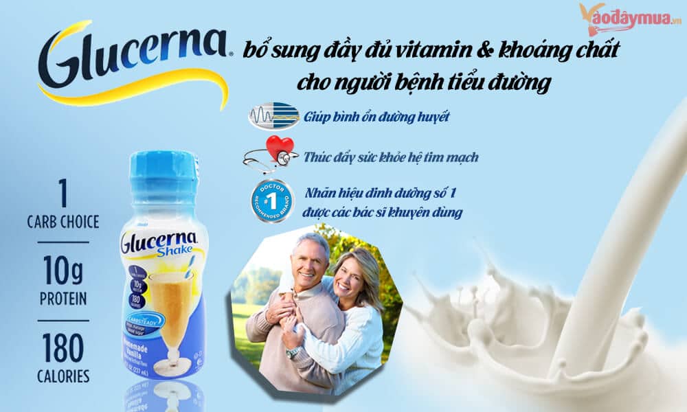 Hàm lượng dinh dưỡng trong sữa Glucerna